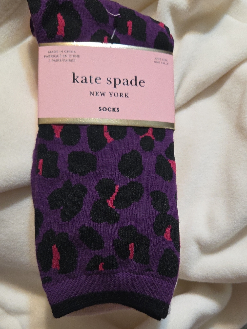 Kate Spade 3 pack ladies Socks size  4-10 NWT